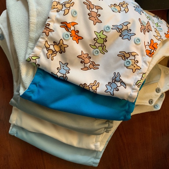 5 Rumparooz with 5 inserts - Picture 2 of 2